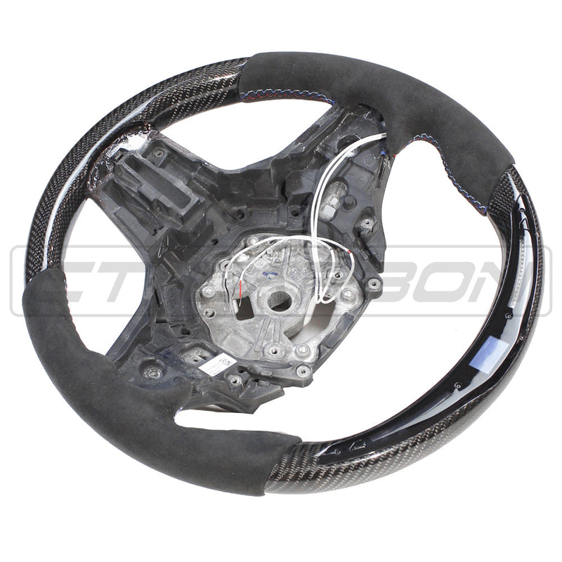 Load image into Gallery viewer, BMW Gxx CARBON FIBRE / ALCANTARA LED STEERING WHEEL
