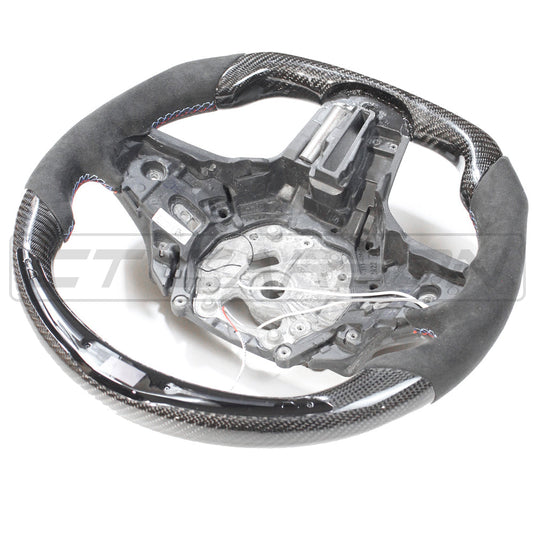 BMW Gxx CARBON FIBRE / ALCANTARA LED FLAT BOTTOM STEERING WHEEL