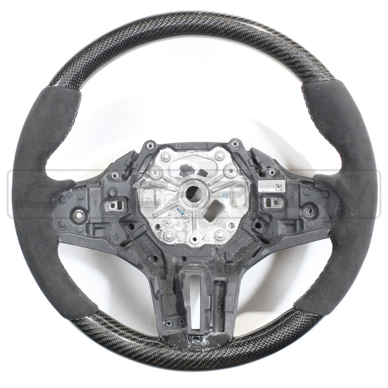 Load image into Gallery viewer, BMW Gxx CARBON FIBRE / ALCANTARA STEERING WHEEL
