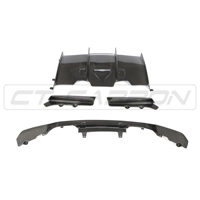 Load image into Gallery viewer, BMW M3/M4 (F80 F82 F83) CARBON FIBRE DIFFUSER - PS STYLE
