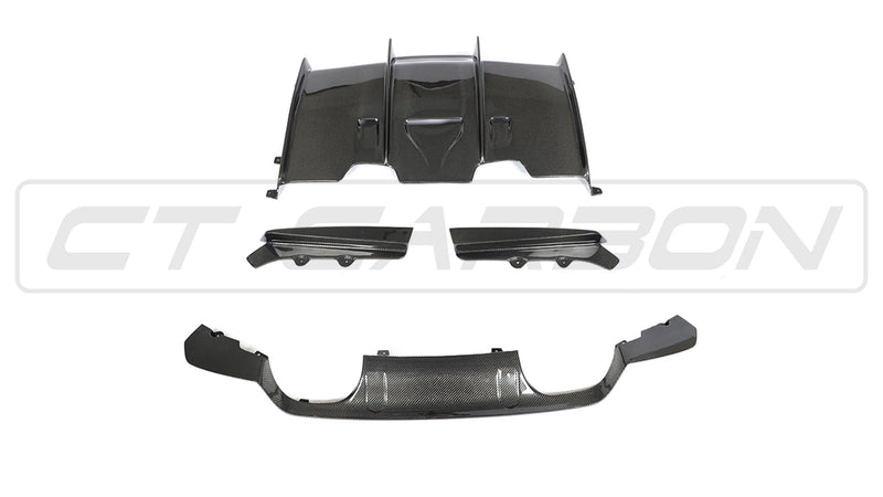 Load image into Gallery viewer, BMW M3/M4 (F80 F82 F83) CARBON FIBRE DIFFUSER - PS STYLE
