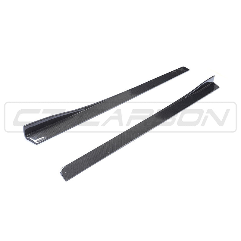 Load image into Gallery viewer, BMW M3/M4 (F80 F82 F83) CARBON FIBRE SIDE SKIRTS - 3D STYLE
