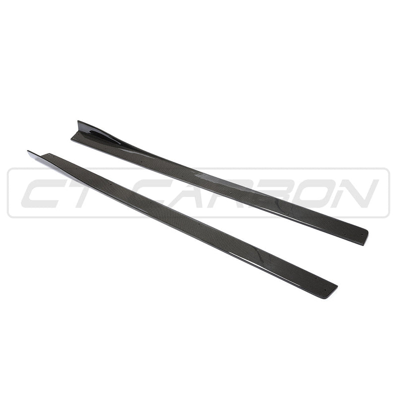 Load image into Gallery viewer, BMW M3/M4 (F80 F82 F83) CARBON FIBRE SIDE SKIRTS - 3D STYLE
