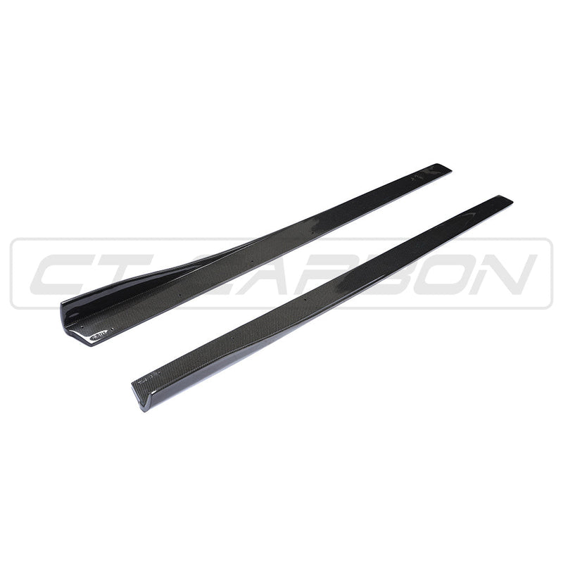 Load image into Gallery viewer, BMW M3/M4 (F80 F82 F83) CARBON FIBRE SIDE SKIRTS - 3D STYLE
