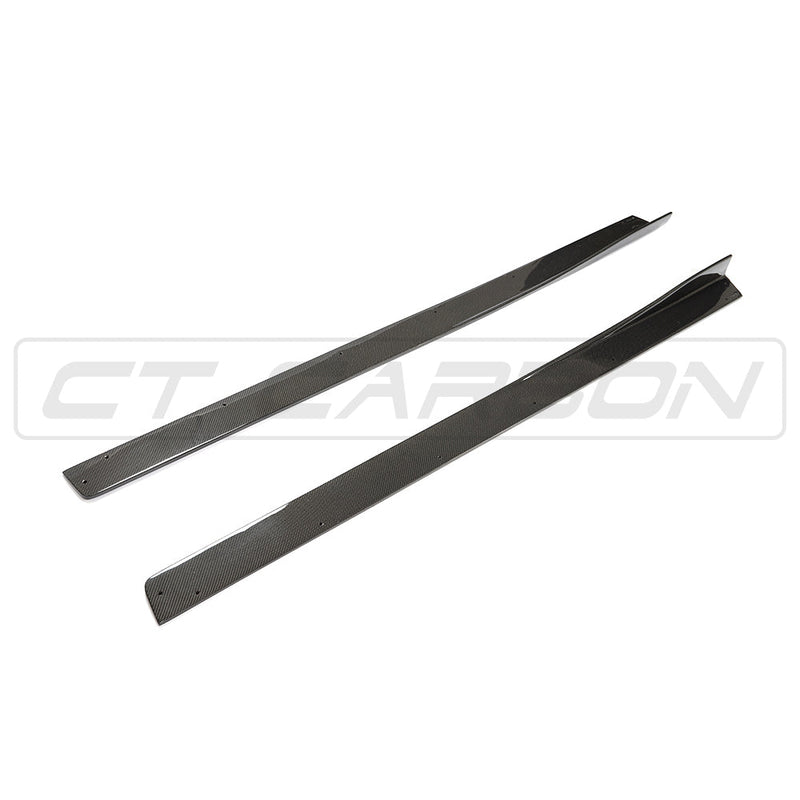 Load image into Gallery viewer, BMW M3/M4 (F80 F82 F83) CARBON FIBRE SIDE SKIRTS - 3D STYLE
