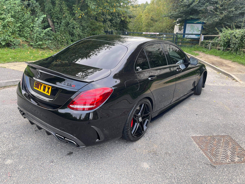 Load image into Gallery viewer, MERCEDES W205 C63 &amp; C63S SALOON CARBON DIFFUSER - PS STYLE - CT Carbon
