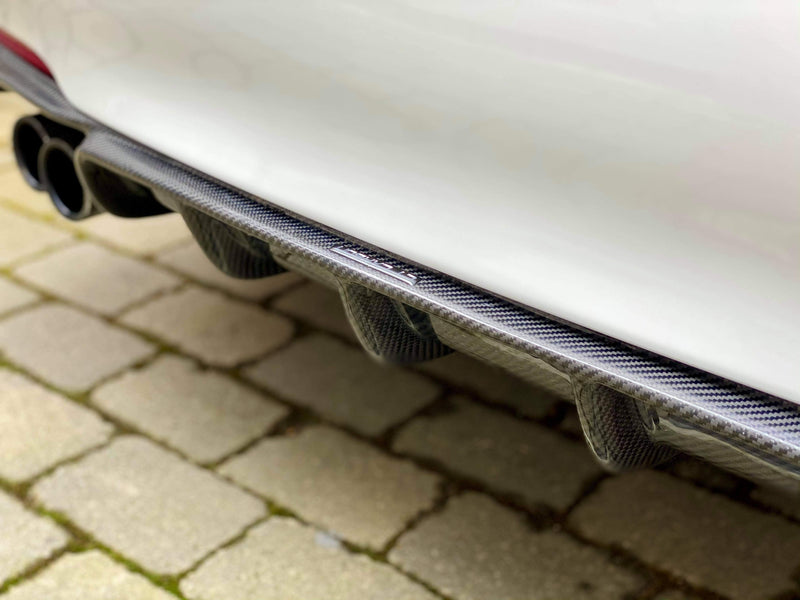 Load image into Gallery viewer, BMW F30 3 SERIES CARBON FIBRE DIFFUSER - MP STYLE - TWIN EXHAUST - CT Carbon
