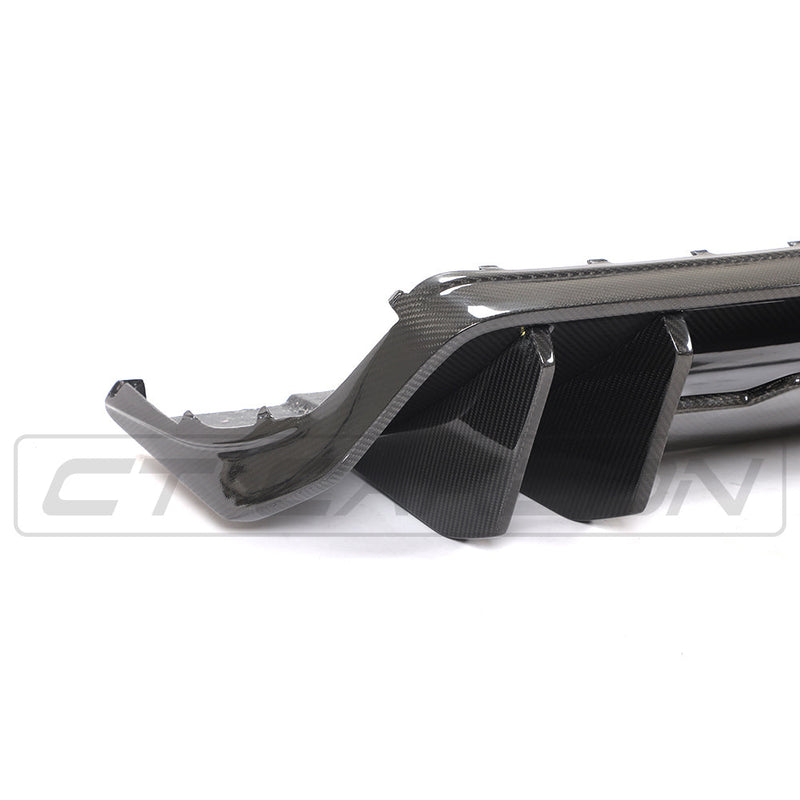 Load image into Gallery viewer, AUDI R8 V10 GEN 2 CARBON FIBRE DIFFUSER - V STYLE
