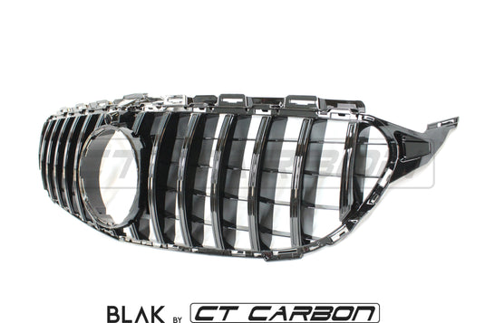 MERCEDES W205 C CLASS 2014-2018 BLACK GRILL (WITH CAMERA) - BLAK BY CT CARBON - CT Carbon