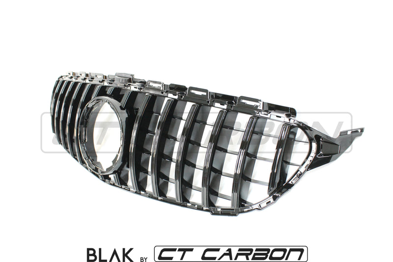 Load image into Gallery viewer, MERCEDES W205 C CLASS 2019+ BLACK GRILL (WITH CAMERA) - BLAK BY CT CARBON - CT Carbon
