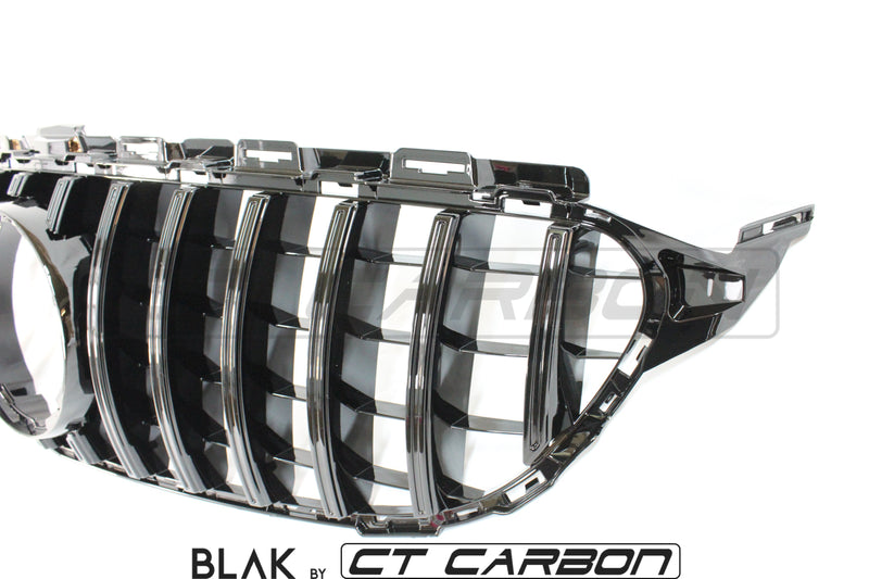 Load image into Gallery viewer, MERCEDES W205 C CLASS 2019+ BLACK GRILL (WITH CAMERA) - BLAK BY CT CARBON - CT Carbon
