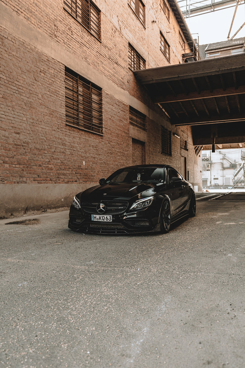 Load image into Gallery viewer, MERCEDES C63 W205 COUPE FORGED CARBON FIBRE SPLITTER - B-STYLE - CT Carbon
