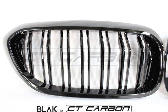 BMW M5 F90 / 5 SERIES G30 DOUBLE SLAT BLACK GRILLS - BLAK BY CT CARBON - CT Carbon