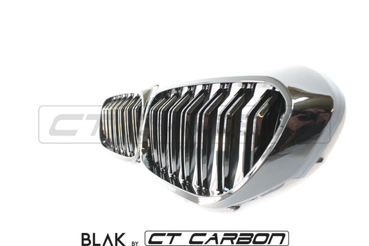 BMW M5 F90 / 5 SERIES G30 DOUBLE SLAT BLACK GRILLS - BLAK BY CT CARBON - CT Carbon