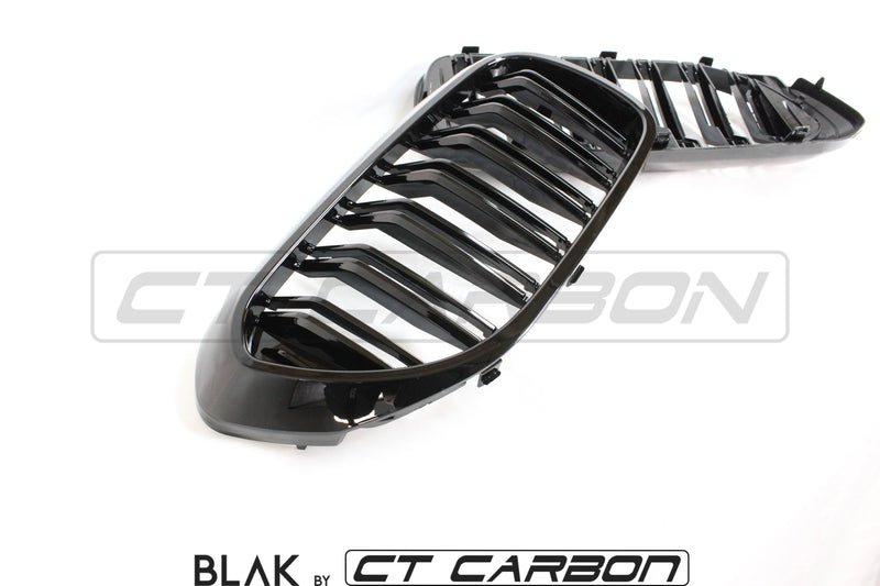 Load image into Gallery viewer, BMW M5 F90 / 5 SERIES G30 DOUBLE SLAT BLACK GRILLS - BLAK BY CT CARBON - CT Carbon
