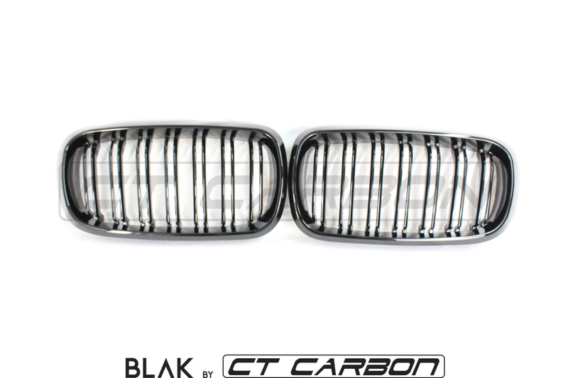 Load image into Gallery viewer, BMW X5M/X6M F16 &amp; F15 DOUBLE SLAT GRILLS - BLAK BY CT CARBON - CT Carbon
