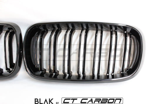 BMW X5M/X6M F16 & F15 DOUBLE SLAT GRILLS - BLAK BY CT CARBON - CT Carbon