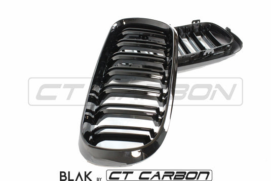 BMW X5M/X6M F16 & F15 DOUBLE SLAT GRILLS - BLAK BY CT CARBON - CT Carbon