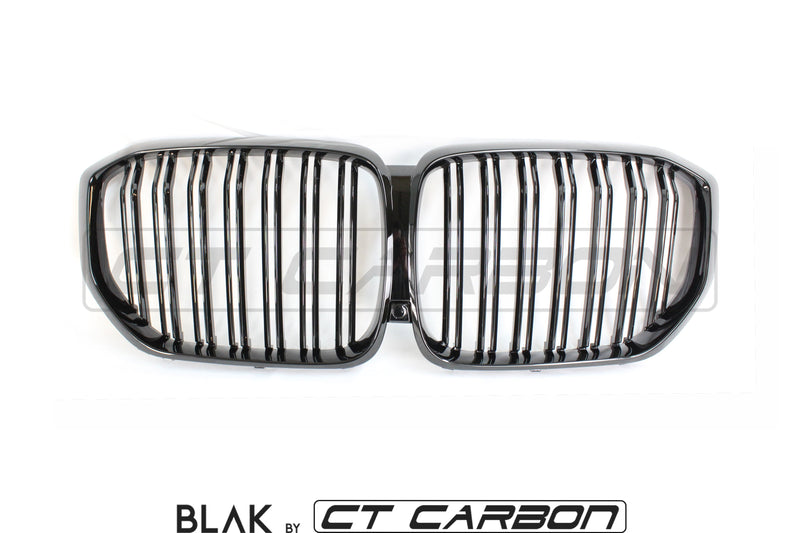 Load image into Gallery viewer, BMW X5 G05 DOUBLE SLAT BLACK GRILLES - BLAK BY CT CARBON - CT Carbon
