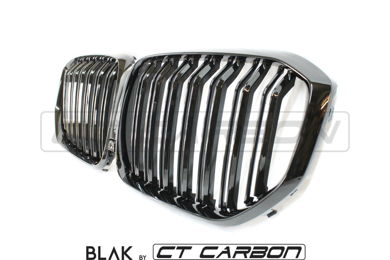 Load image into Gallery viewer, BMW X5 G05 DOUBLE SLAT BLACK GRILLES - BLAK BY CT CARBON - CT Carbon
