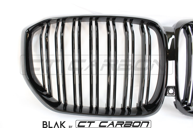 Load image into Gallery viewer, BMW X5 G05 DOUBLE SLAT BLACK GRILLES - BLAK BY CT CARBON - CT Carbon
