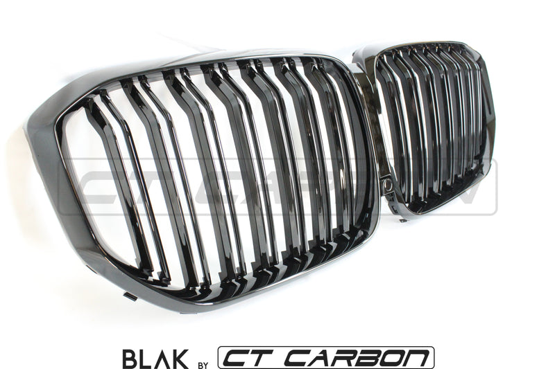 Load image into Gallery viewer, BMW X5 G05 DOUBLE SLAT BLACK GRILLES - BLAK BY CT CARBON - CT Carbon
