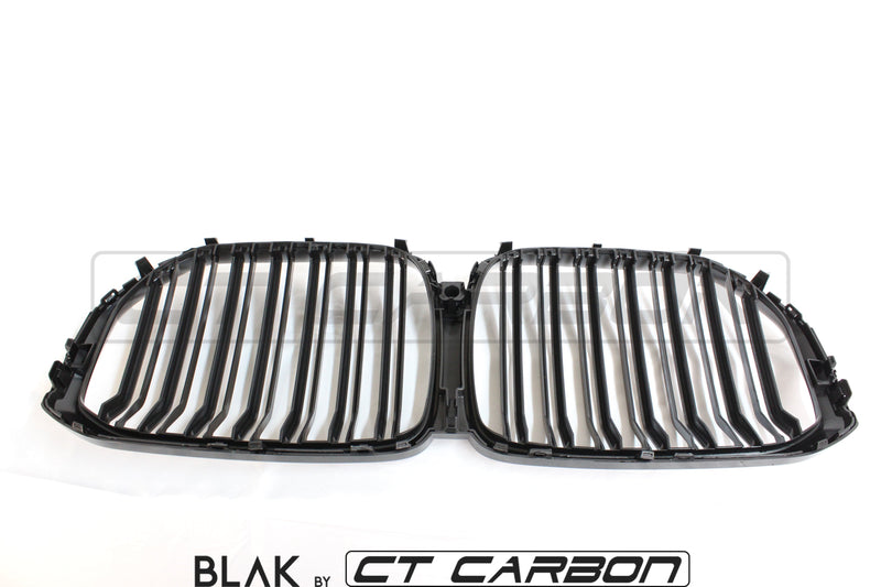 Load image into Gallery viewer, BMW X5 G05 DOUBLE SLAT BLACK GRILLES - BLAK BY CT CARBON - CT Carbon
