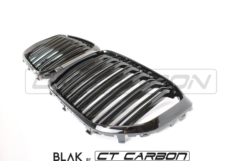 Load image into Gallery viewer, BMW X5 G05 DOUBLE SLAT BLACK GRILLES - BLAK BY CT CARBON - CT Carbon
