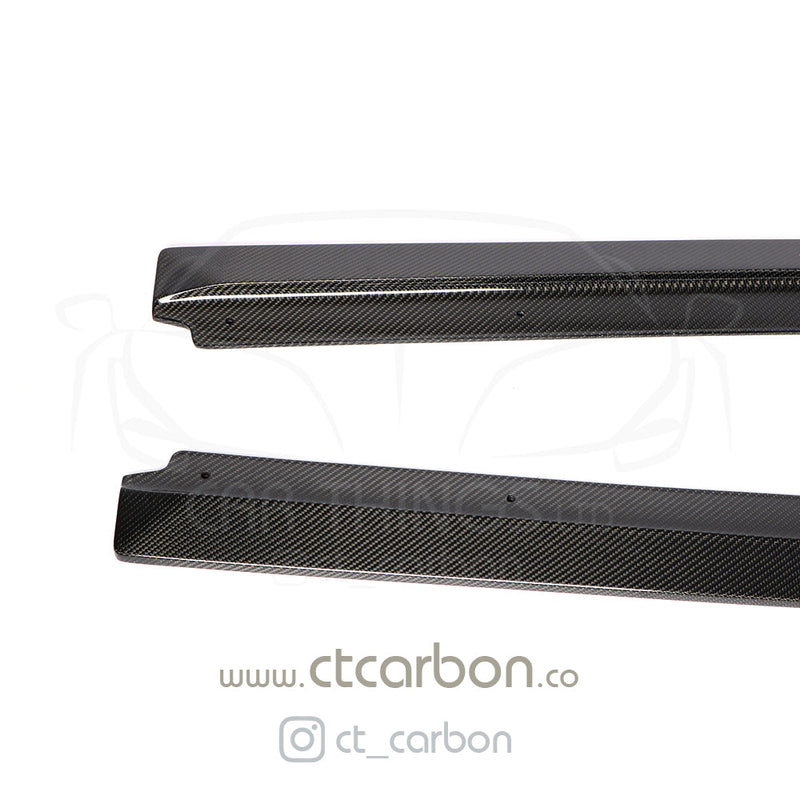 Load image into Gallery viewer, AUDI R8 V10 GEN 2 CARBON FIBRE SIDE SKIRTS - CT CARBON - CT Carbon
