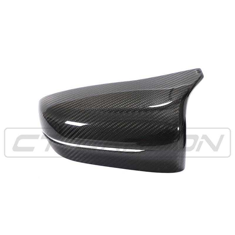 Load image into Gallery viewer, BMW F90 M5 &amp; M5C COMPETITION CARBON FIBRE MIRROR OVERLAY (RHD)
