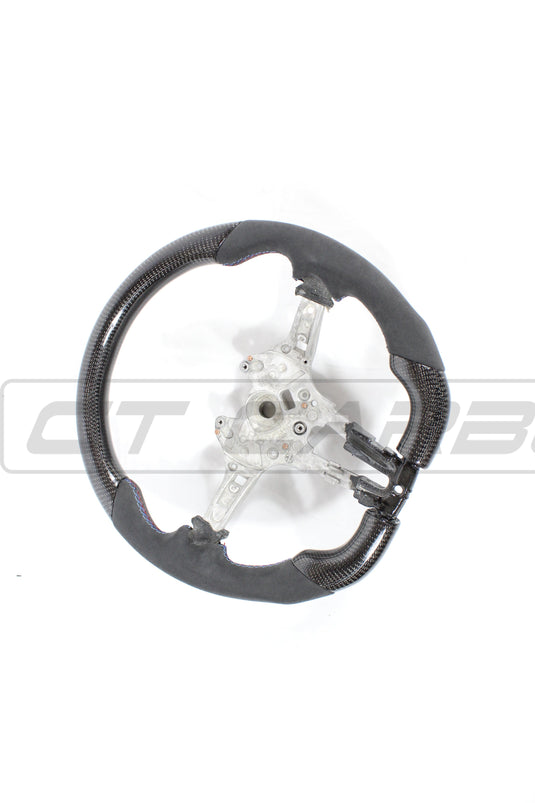 BMW FXX CARBON FIBRE / ALCANTARA FLAT BOTTOM STEERING WHEEL