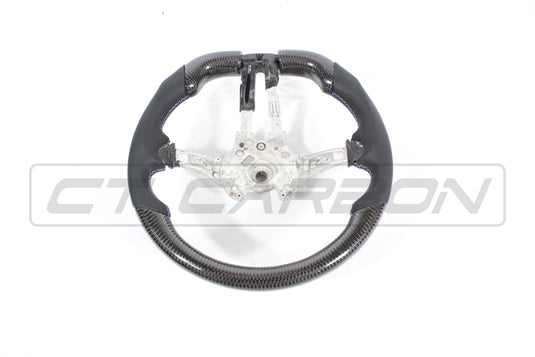 BMW FXX CARBON FIBRE / LEATHER FLAT BOTTOM STEERING WHEEL