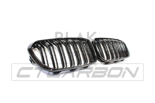 BMW F20 1 SERIES LCI DOUBLE SLAT BLACK GRILLES - BLAK BY CT CARBON