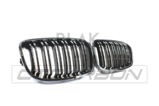 BMW F20 1 SERIES PRE-LCI DOUBLE SLAT BLACK GRILLES - BLAK BY CT CARBON