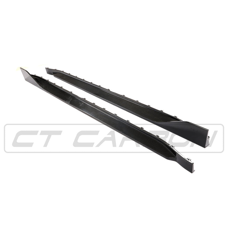 Load image into Gallery viewer, BMW M3 G80 CARBON FIBRE SIDE SKIRTS - MP STYLE
