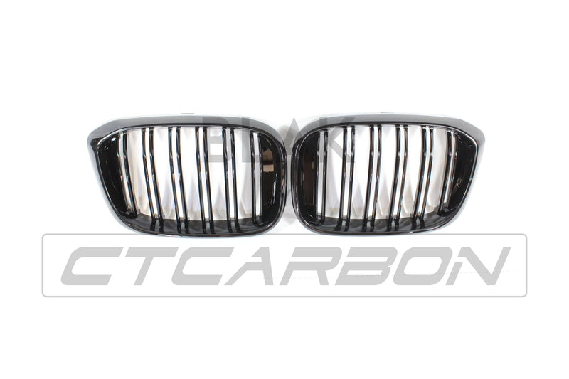 Load image into Gallery viewer, BMW G01 X3 DOUBLE SLAT BLACK GRILLES - BLAK BY CT CARBON
