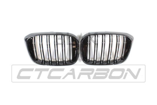 BMW G01 X3 DOUBLE SLAT BLACK GRILLES - BLAK BY CT CARBON