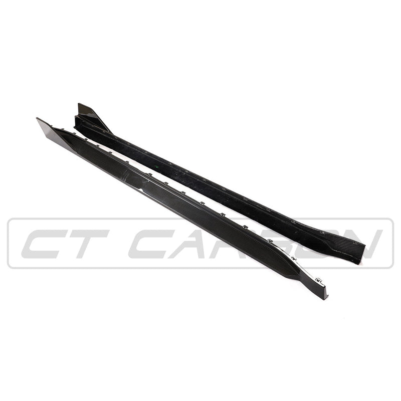 Load image into Gallery viewer, BMW M3 G80 CARBON FIBRE SIDE SKIRTS - MP STYLE
