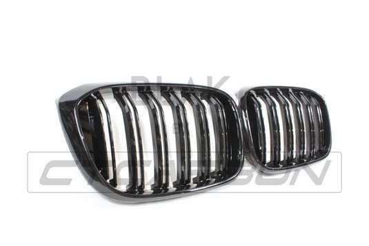 BMW G01 X3 DOUBLE SLAT BLACK GRILLES - BLAK BY CT CARBON