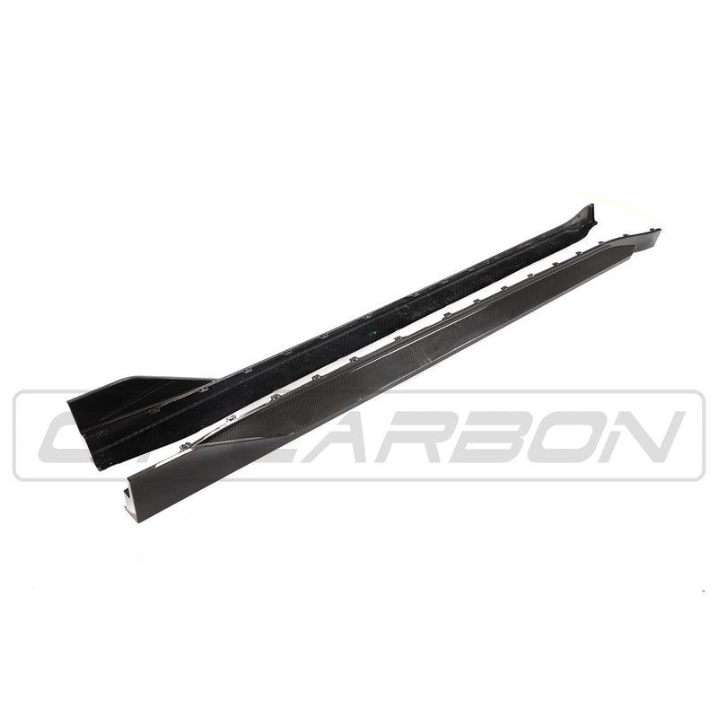 Load image into Gallery viewer, BMW M3 G80 CARBON FIBRE SIDE SKIRTS - MP STYLE
