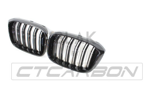 BMW G01 X3 DOUBLE SLAT BLACK GRILLES - BLAK BY CT CARBON