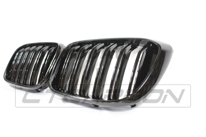 Load image into Gallery viewer, BMW G01 X3 DOUBLE SLAT BLACK GRILLES - BLAK BY CT CARBON
