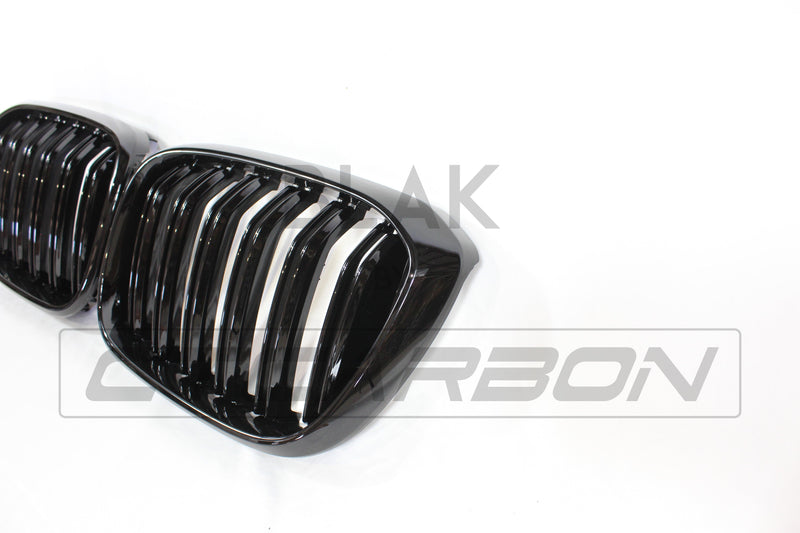 Load image into Gallery viewer, BMW G01 X3 DOUBLE SLAT BLACK GRILLES - BLAK BY CT CARBON
