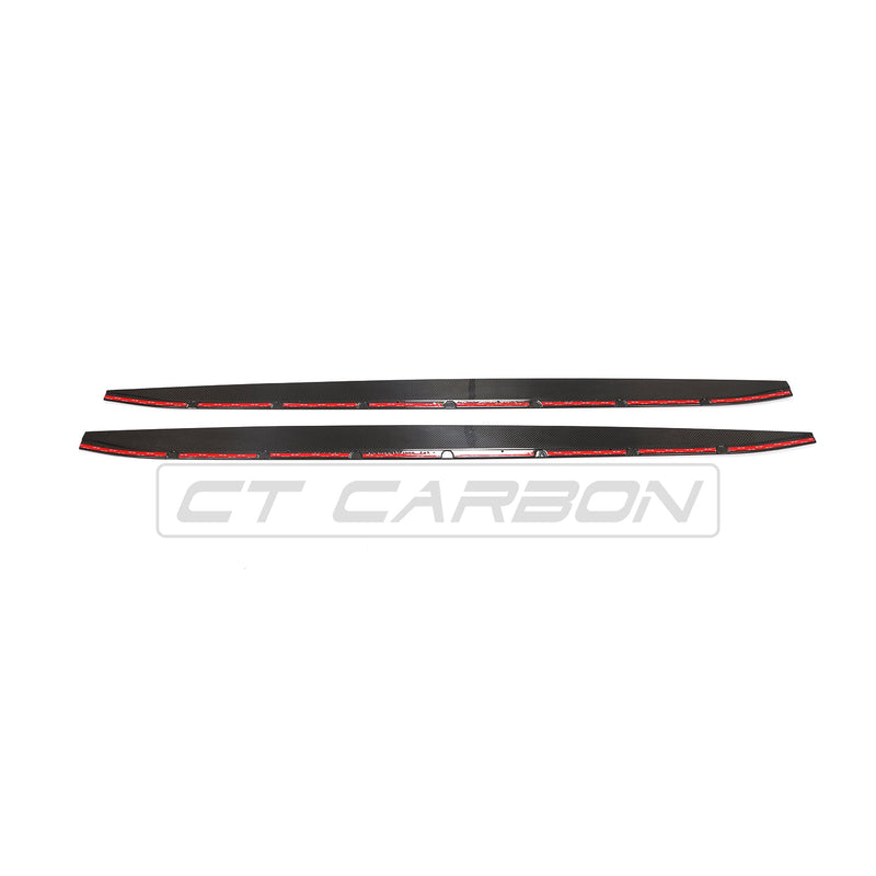 Load image into Gallery viewer, BMW M3 G80 CARBON FIBRE SIDE SKIRT EXTENSIONS - CT DESIGN
