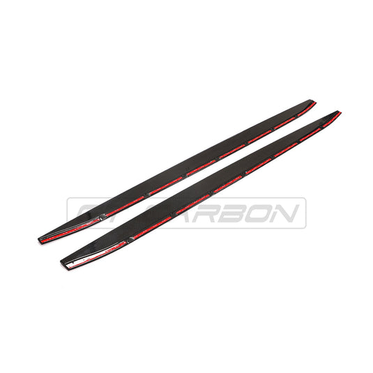 BMW M3 G80 CARBON FIBRE SIDE SKIRT EXTENSIONS - CT DESIGN