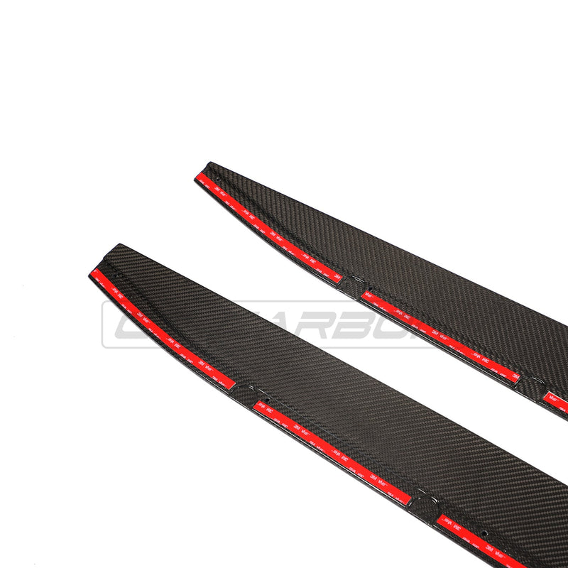 Load image into Gallery viewer, BMW M3 G80 CARBON FIBRE SIDE SKIRT EXTENSIONS - CT DESIGN
