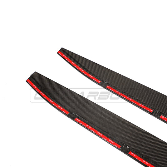 BMW M3 G80 CARBON FIBRE SIDE SKIRT EXTENSIONS - CT DESIGN