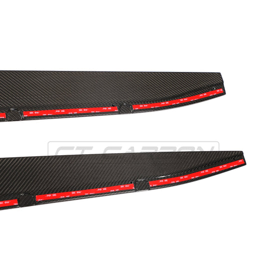 BMW M3 G80 CARBON FIBRE SIDE SKIRT EXTENSIONS - CT DESIGN