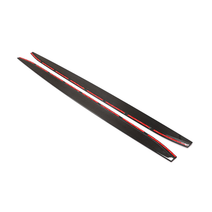 BMW M3 G80 CARBON FIBRE SIDE SKIRT EXTENSIONS - CT DESIGN