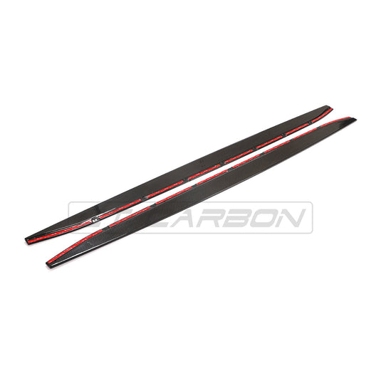 BMW M3 G80 CARBON FIBRE SIDE SKIRT EXTENSIONS - CT DESIGN